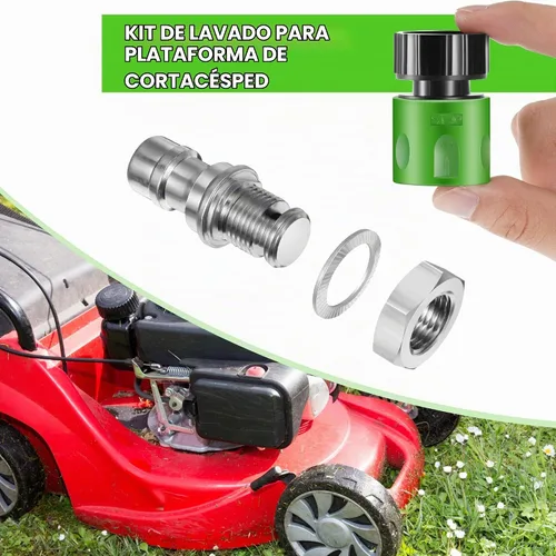 Vista 4 de Dreyoo Kit de lavado de cubierta de cortacésped, kit de accesorios