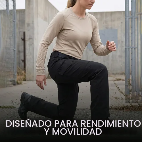 Vista 5 de First Tactical V2 - Pantalón táctico para mujer Tela micro Ripstop con escudo de teflón repelente a las manchas Negro