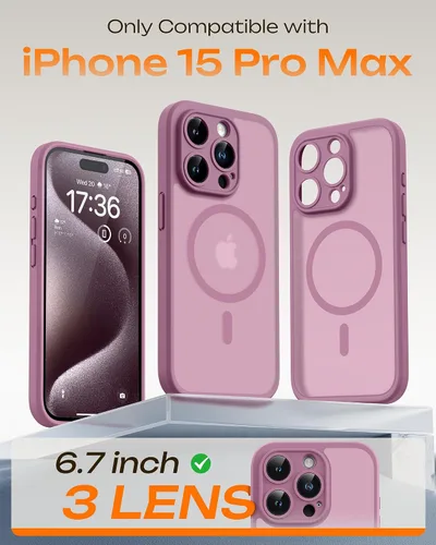 Vista 427 de TOCOL Funda para iPhone 11, compatible con Magsafe, protección completa de cámara, imanes integrados, protección contra caídas, funda translúcida