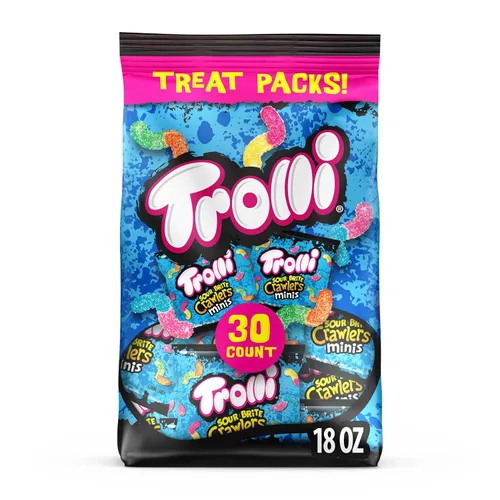 Vista 12 de Trolli Sour Bursting Crawlers - Caramelos de gomitas ácidas, 4.25 onzas (Paquete de 12)