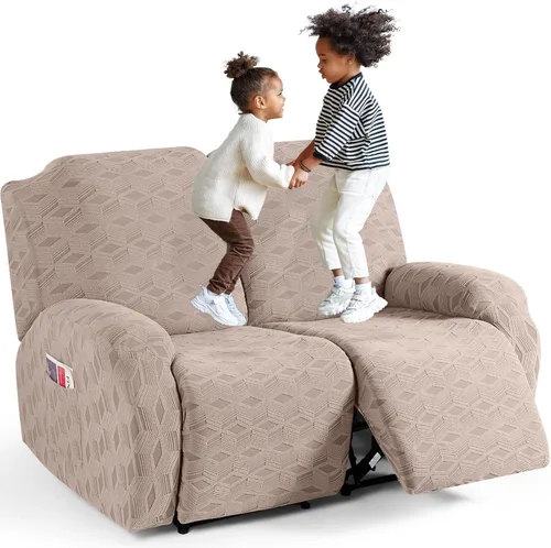 Vista 70 de TAOCOCO Funda para Reclinable de 3 Piezas, Fundas para Silla Reclinable, Funda Elástica de Jacquard para Silla Reclinable, Protector de Muebles