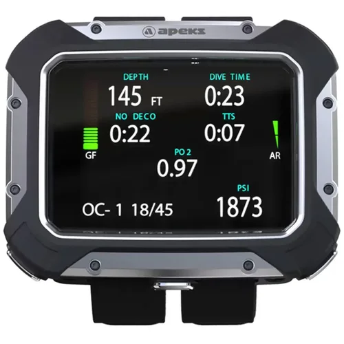 Vista 2 de Apeks DSX - Ordenador de buceo con analizador O2, color negro