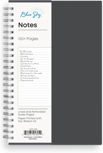 Vista 7 de Blue Sky Smart Notes - Cuaderno profesional, encuadernación Wire-O, 8.5 x 11 pulgadas, negro (14713)