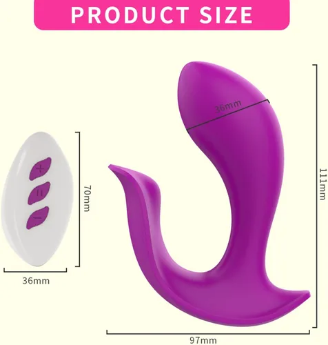 Vista 4 de Vibradores de punto G, juguetes sexuales para mujeres, consolador vibrador para parejas, juguetes sexuales para mujeres y hombres (color púrpura)
