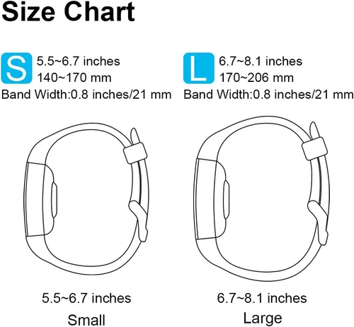 Vista 7 de Tobfit Paquete de 6 correas deportivas compatibles con Fitbit Charge 2 bandas para mujeres y hombres, correas impermeables de silicona suave