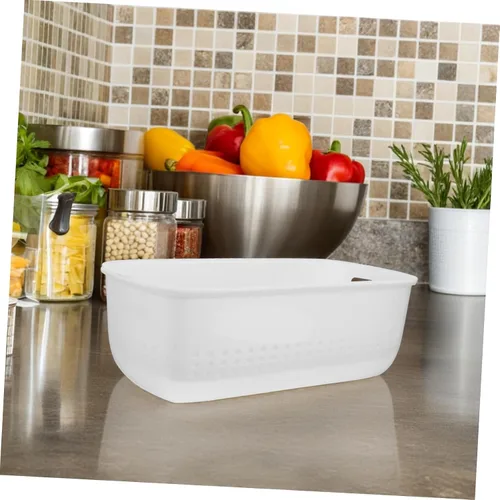 Vista 5 de Cesta de lavado de frutas Cesta de verduras de plástico Suministros de cocina Colector de alimentos