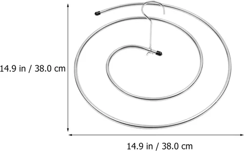 Vista 2 de Garneck Tendedero giratorio para ropa en espiral, 2 piezas, resistente al viento, forma de espiral, colgador para toallas de cama grandes, estante