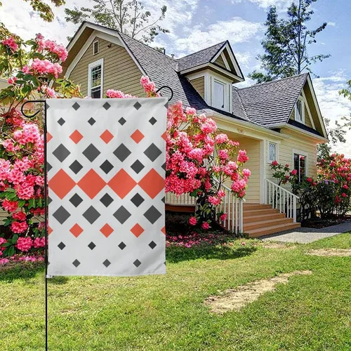 Vista 5 de Flag Of Central Business District, Denver Garden Flag 12.5"x18" Inch Double Sided Garden Flags Home Lawn Outdoor Decor Flags Party Banner Welcome