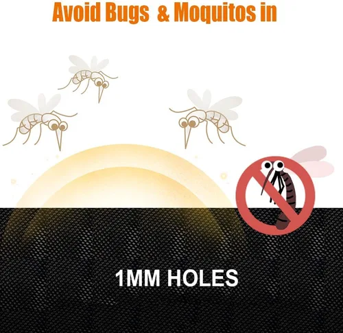 Vista 9 de Pantalla magnética para vans RV de alta densidad 600D para evitar insectos, malla mosquitera compatible con Mercedes Sprinter puerta lateral