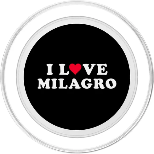 Vista 2 de I Love Milagro Matching Girlfriend & Boyfriend Milagro Name PopSockets MagSafe PopGrip for iPhone