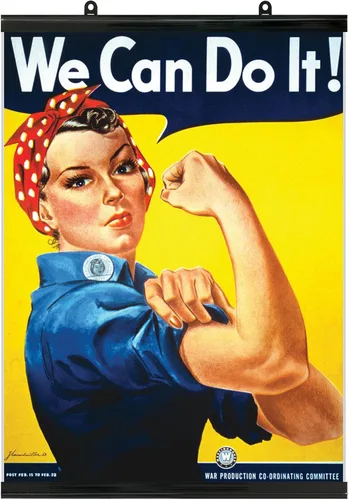Vista 6 de Palace Learning Póster de We Can Do It - Rosie the Riveter - Westinghouse Girl - Póster de la Segunda Guerra Mundial - Láminado (18 x 24 pulgadas)