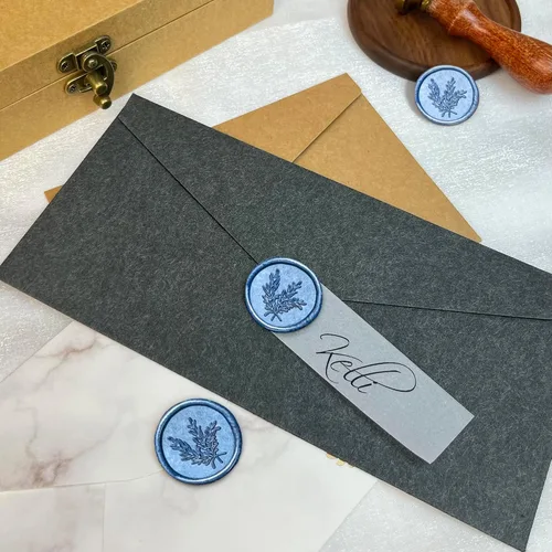 Vista 5 de 25 calcomanías para sellos de cera, hechas a mano, autoadhesivas, para invitaciones de bodas, sobres, envoltura de regalo, Navidad