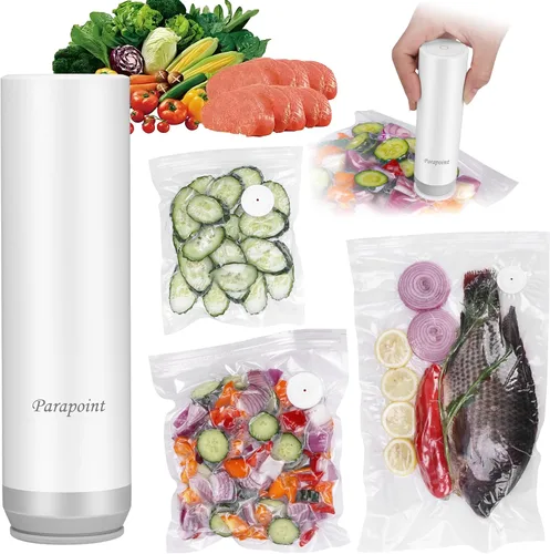 Vista 9 de Sellador al vacío de mano para alimentos, potente máquina selladora al vacío, sellador de comidas, sellador de alimentos portátil