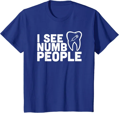 Vista 37 de I see Numb People - Camiseta de regalo para dentista dental, Negro, S
