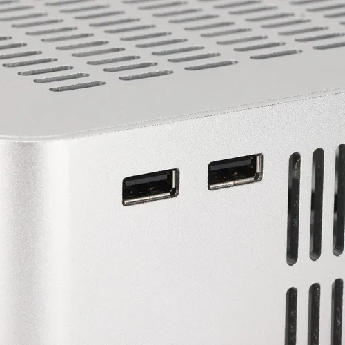 Vista 9 de Mini estuche ITX, caja de escritorio resistente y duradera buena disipación de calor para computadoras de hotel para terminales de autoservicio