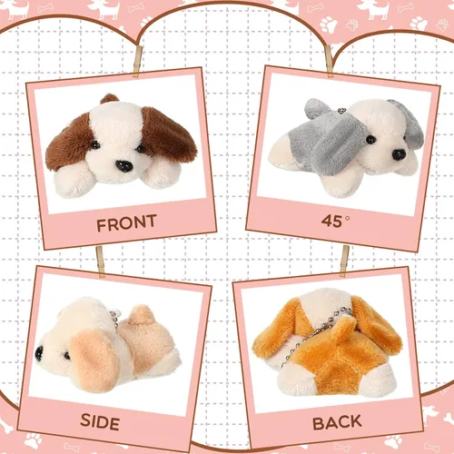 Vista 3 de Sosation - 20 piezas de mini animales de peluche a granel adoptar un regalo suave para cachorros, fiesta de regalo para niños, veterinaria, fiesta