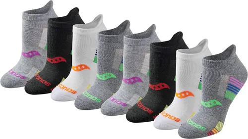 Vista 17 de Saucony Women's RunDry Performance Heel Tab Athletic Socks, Available in S-L (8, 16, 24 Pairs)