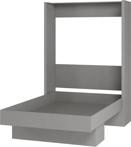 Vista 17 de Cama de pared Murphy Twin de fácil elevación en color negro con estante