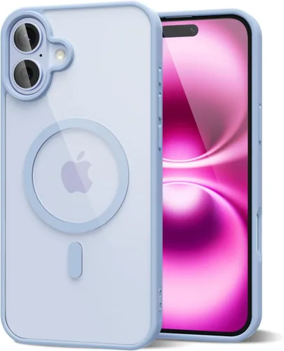 Vista 145 de oakxco Funda magnética transparente compatible con Magsafe, bonita funda delgada y transparente de poliuretano termoplástico no amarillenta, carcasa