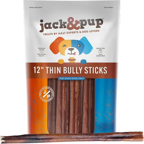Vista 10 de Jack&Pup - Palitos masticables para perros pequeños, de 6 pulgadas, masticables, de grado premium, totalmente naturales, para cachorros