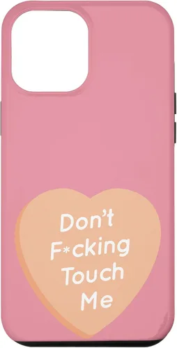 Vista 26 de Don't F Touch Me - Carcasa para iPhone 17, diseño de texto de corazón