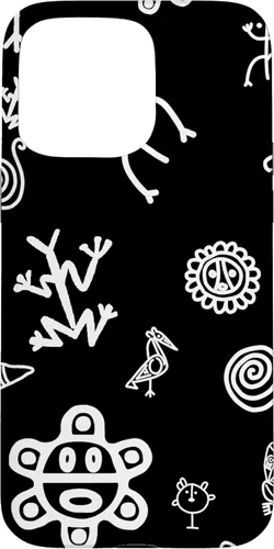Vista 31 de Simbolos Tainos Tallados Indios de Puerto Rico Boricua Pride - Carcasa para iPhone 17