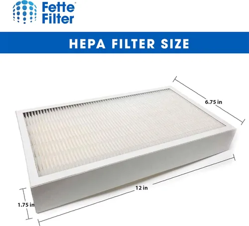 Vista 4 de Fette Filter - 4 filtros HEPA verdaderos compatibles con 3M Filtrete F1 Filtro de repuesto para purificador FAP-C01-F1, FAP-T02-F1, FAP-C01BA-G1