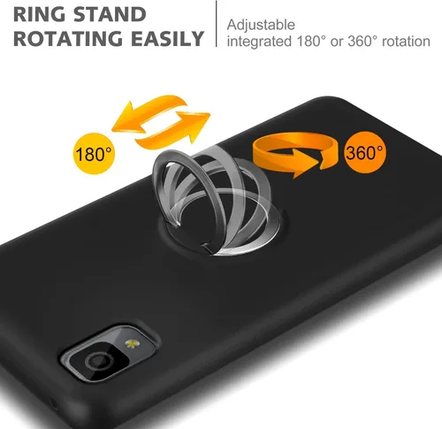 Vista 5 de NZND TCL 30 LE - Funda de silicona para TCL 30Z (T602DL), con protector de pantalla de vidrio templado (cobertura máxima), protector de cuerpo