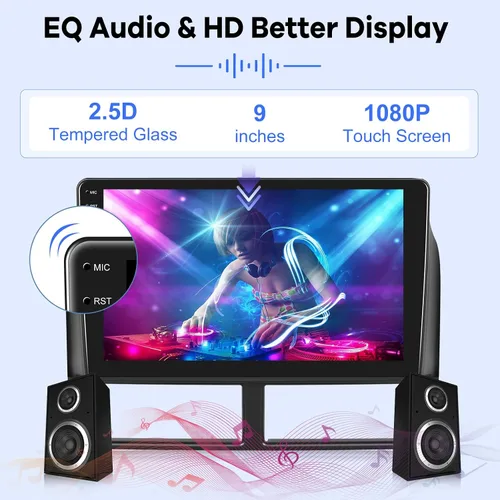 Vista 6 de [2G+32G] Radio de coche para Jeep Grand Cherokee 1999 2000 2001 2002 2003 2004, pantalla táctil Android de 9 pulgadas, estéreo de coche