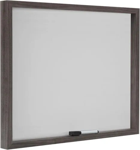 Vista 3 de Mikasa Tableros de oficina con borde gris, corcho, pizarra blanca y calendario pizarra blanca, 16.93 x 1.57 x 21.06 pulgadas, juego de 3