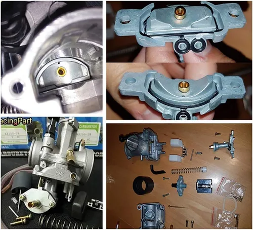 Vista 3 de Carburador de motocicleta arcoíris colorido 4T universal, piezas de adaptación para carreras para DirtBike de 50 100 150 200 250cc, 21mm ZSDTRP