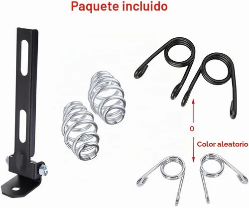 Vista 7 de Cojín de asiento de piel. Asiento con soporte de resortes para el chofer para Harley Davidson Sportster Softail Fatboy, Negro suave