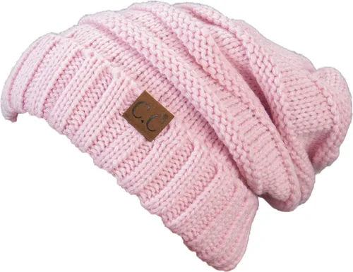 Vista 3 de Funky Junque Gorro holgado de punto trenzado de gran tamaño, grueso, suave, de gran