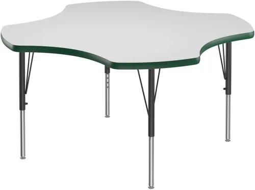 Vista 74 de Correll - Mesa rectangular de 24 x 36 pulgadas, mesa de actividades superior de borrado en seco, altura ajustable (19 a 29), laminado de alta