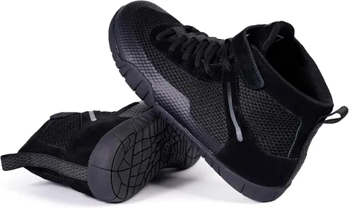 Vista 6 de Zapatos de lucha libre para hombre, zapatos de boxeo, zapatillas de fitness con suela de gota cero