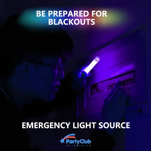 Vista 6 de Varillas de luz de emergencia ultra brillantes de alta calidad para fiebre luminosa, multicolor, accesorios de campamento, fiestas, suministros