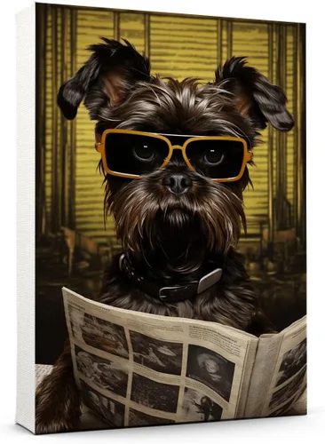 Vista 160 de Thuan Affenpinscher - Póster de lienzo con tus fotos, arte de pared para decoración del hogar, regalo conmemorativo para amantes de las mascotas