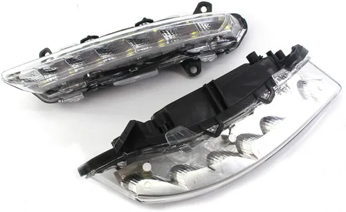 Vista 5 de Luz diurna LED para Mercedes Benz Clase S W221 S350 S450 S500 S550 CL550 CL600 CLS550 C250 C300 C350 R350 GLK350 parachoques delantero luz