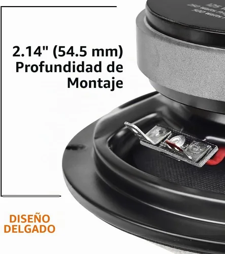 Vista 4 de PRV AUDIO Altavoz bala de rango medio poco profundo de 6.5 pulgadas 6MR250B-4 delgado, 250 vatios 4 ohmios altavoz delgado de audio para automóvil