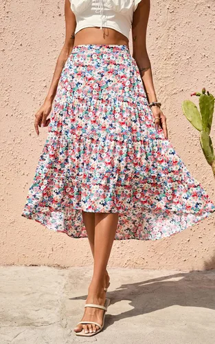 Vista 2 de PRETTYGARDEN Womens A Line Maxi Skirt