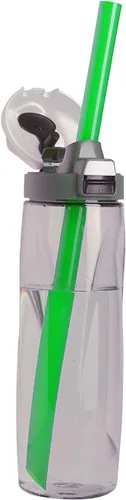 Vista 3 de Green Vocal Tubes para terapia del habla y canto - Pajitas de terapia para la salud vocal - Juego de 2 tubos de silicona para terapia de voz