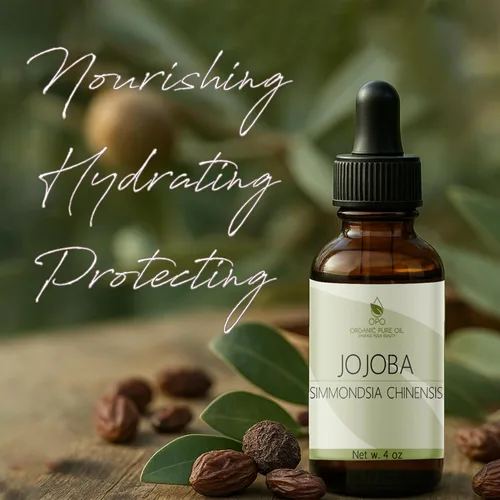 Vista 3 de Aceite de jojoba 100% puro, prensado en frío, sin refinar, aceite portador hidratante e hidratante virgen para piel, cabello, cara, cuidado facial