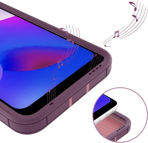 Vista 6 de Funda compatible con Samsung Galaxy S22 Ultra 5G, soporte magnético integrado, resistente híbrido de doble capa, a prueba de golpes, funda