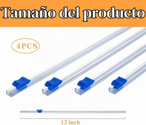 Vista 2 de Cortador deslizante de envoltura de plástico – 4 varillas autoadhesivas para rollo de 12 pulgadas de rollo de plástico deslizante para papel