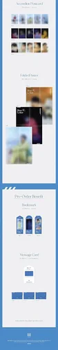 Vista 3 de MONSTA X Wonho Letra Azul 2ª Versión Mini Álbum.II 1p Póster Plegable en Paquete+96p PhotoBook+1p PhotoCard+1p Postal de Acordeón+Seguimiento