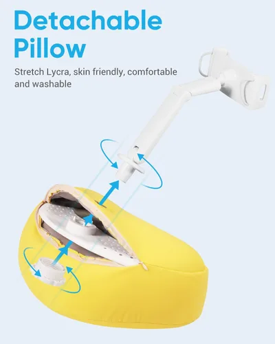 Vista 4 de NEARPOW Almohada con soporte para tablet, compatible con teléfono/tableta de 4.7 a 15.6 pulgadas, iPad, iPhone, Samsung, Google, Kindle, soporte