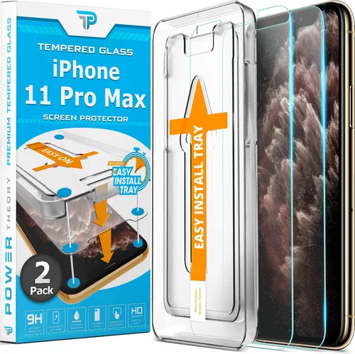 Vista 7 de Diseñado para iPhone 11 Pro Max, protector de pantalla de privacidad para iPhone XS Max, vidrio templado, protección antiespía [dureza 9H], kit