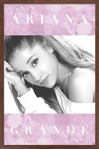 Vista 16 de Trends International Ariana Grande - Póster de pared floral, 14.725 x 22.375 pulgadas, versión enmarcada de madera de granero
