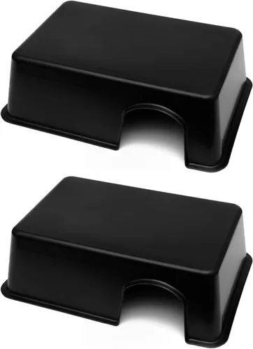 Vista 3 de Jungle Bob - Caja de piel rectangular para reptiles y serpientes - Plástico duradero - Crea un retiro oscuro para reducir el estrés de las mascotas