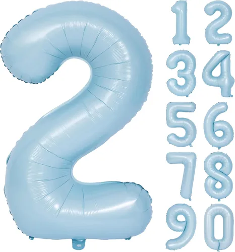 Vista 176 de Globos de 40 pulgadas con números de caramelo, papel de aluminio de helio, globos de látex de Mylar para fiesta de cumpleaños, decoración digital 0